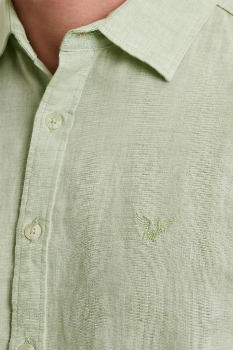 PME legend long sleeve shirt ctn 2tone linen